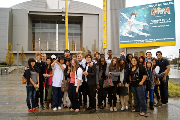 canyonville christian academy, boarding school students, attend cirque du soleil event, in eugene, oregon,