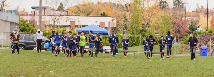 canyonville christian academy soccer team at districts in portland, oregon