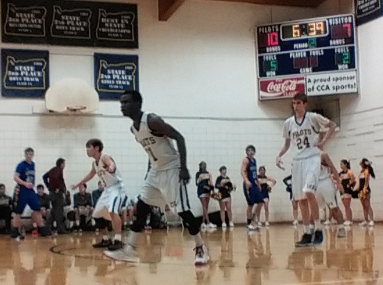 Christian Boarding School, Canyonville Christian Academy, home basketball game, against Oakland