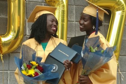 Canyonville Christian Academy students Joy Bishara and Lydia Pogu have graduated from christian boarding school, from terror to triumph, chibouk bok girls succeed and finish their educations