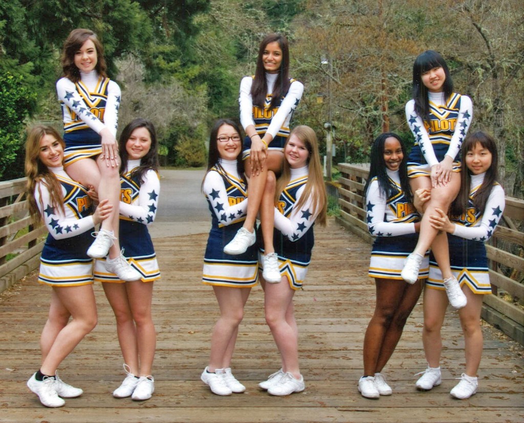 Canyonville Christian Academy cheerleaders
