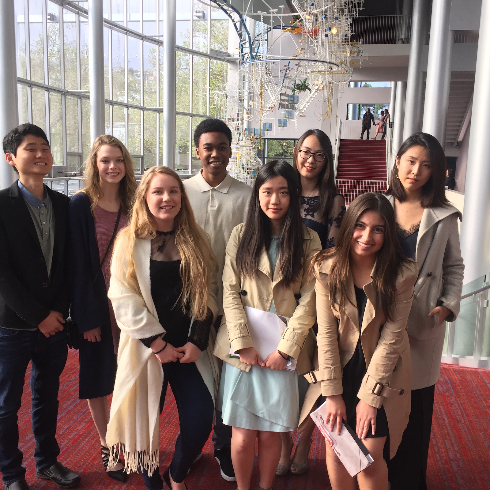 Christian boarding school students attend the The Golden Flute, Opera, in Seattle, Washingtonf