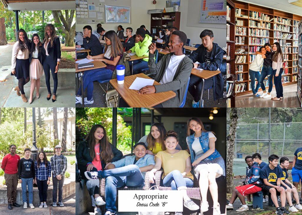 Canyonville Christian Academy Dress Code B, international students, study abroad, american boarding school, high school