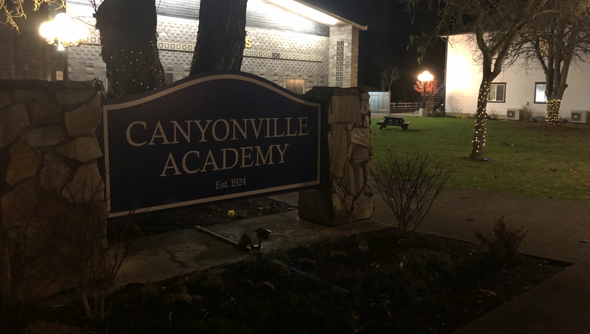 Christmas cheer spreads across Canyonville Academy's campus.